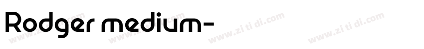 Rodger medium字体转换
